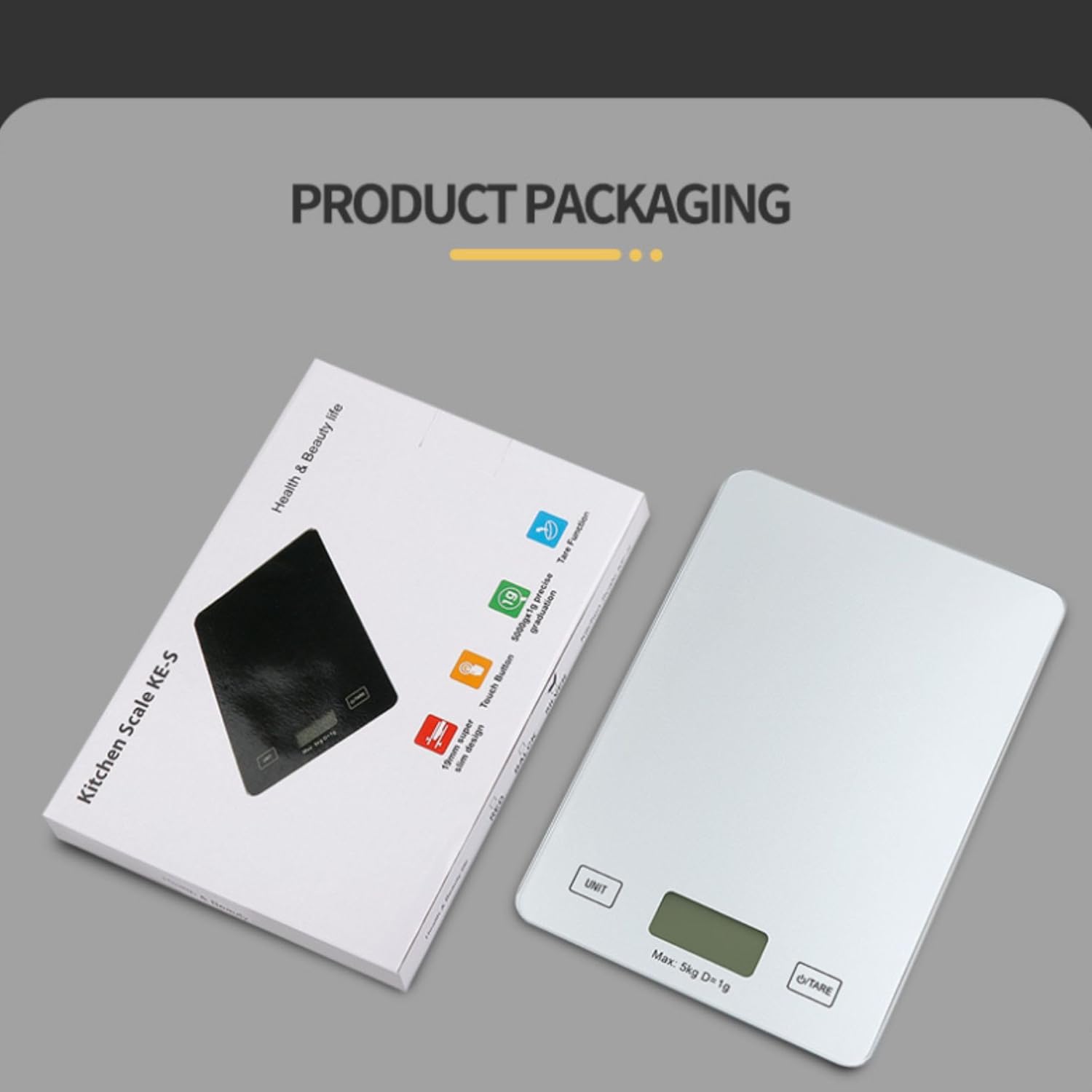 Digital Kitchen Weighing Scale – LCD Display, 5kg/1g Precision, Food, Baking & Cooking Scale