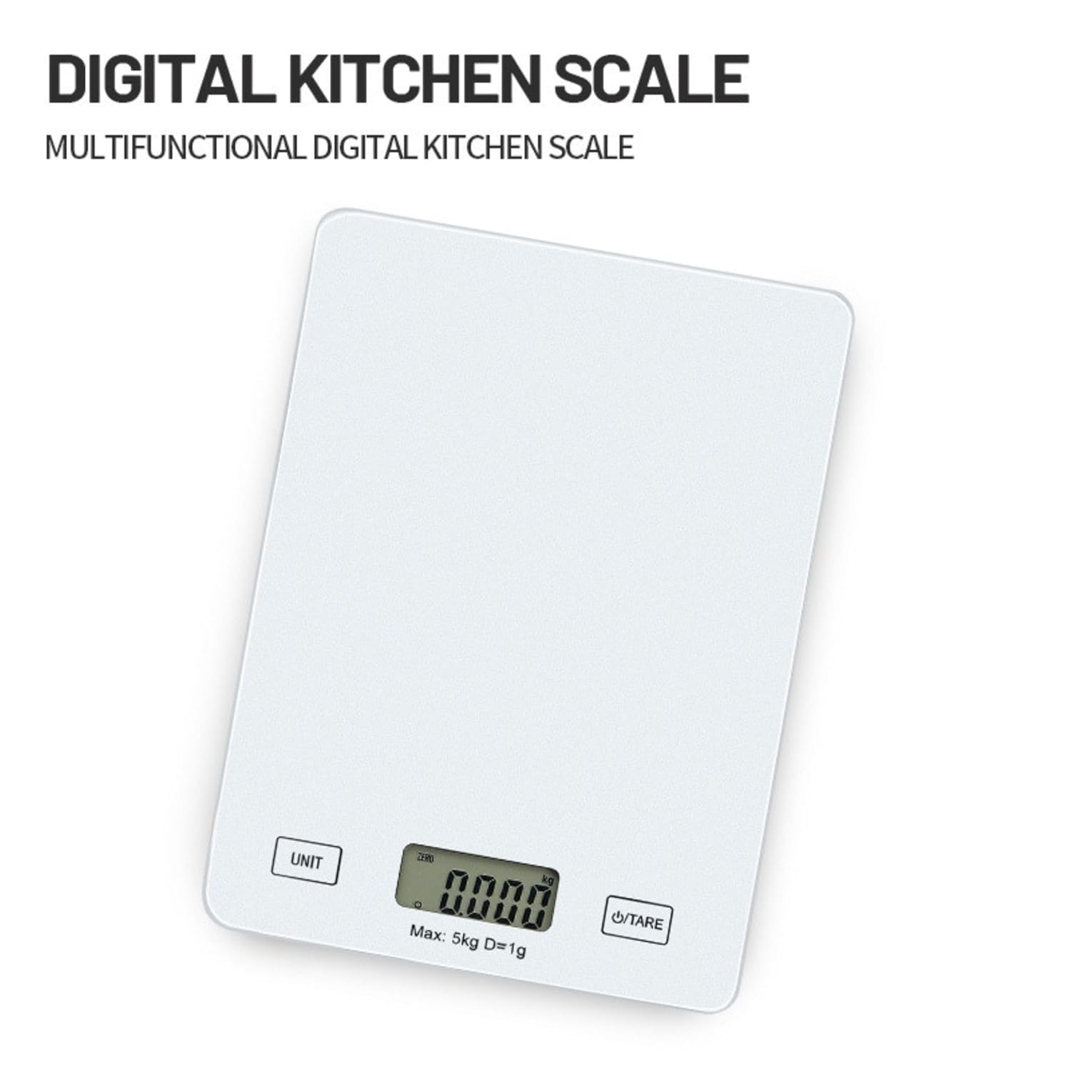 Digital Kitchen Weighing Scale – LCD Display, 5kg/1g Precision, Food, Baking & Cooking Scale