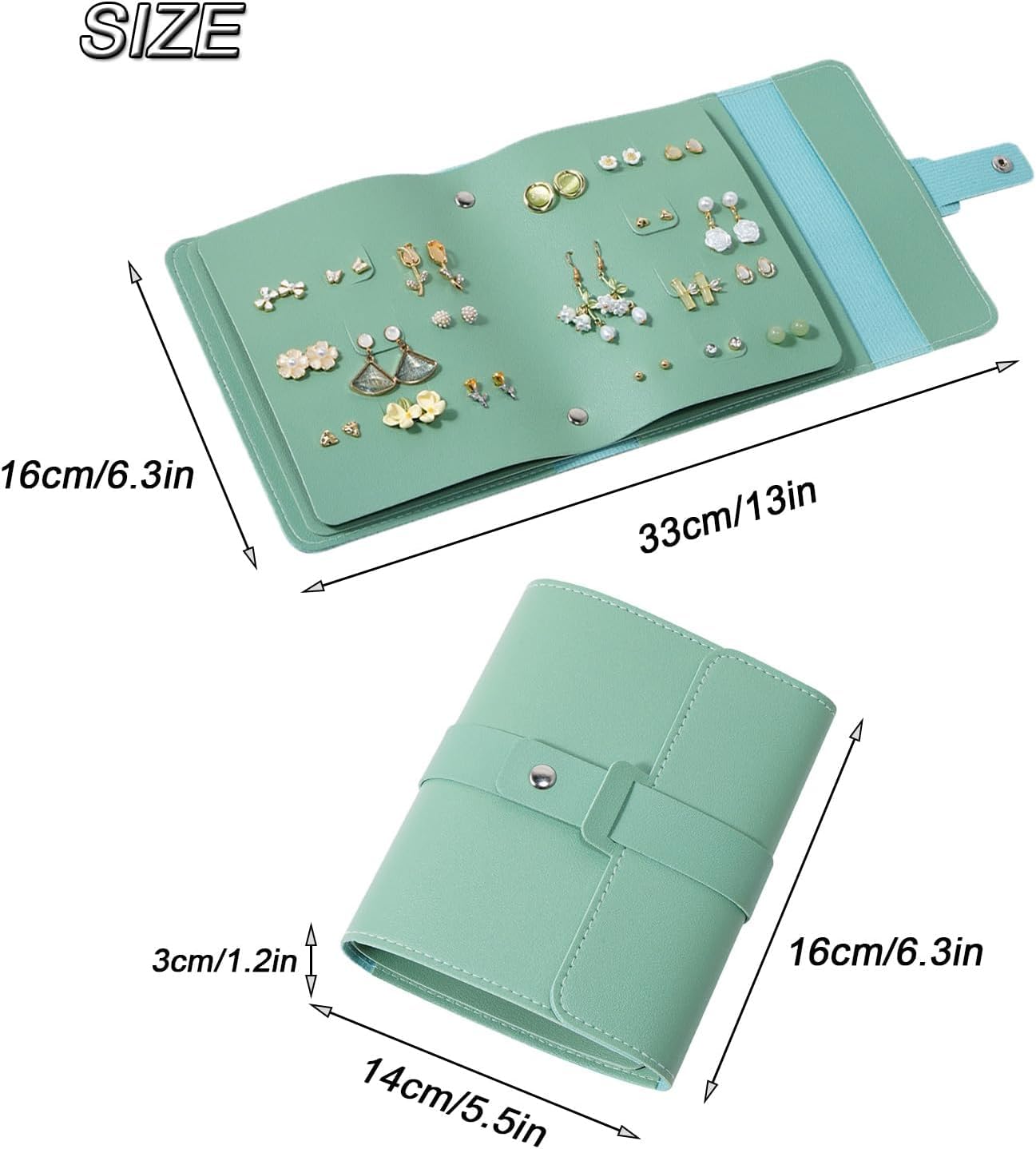 Jewellery Organisers Box | Jewelry Storage Pouch | Portable Travel Jewellery Box | jwell organizer storage box for Rings, Necklaces, Earrings.