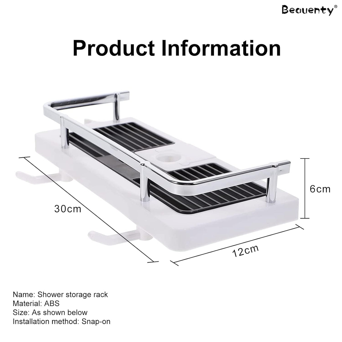 Bathroom Shelf with Shower Storage