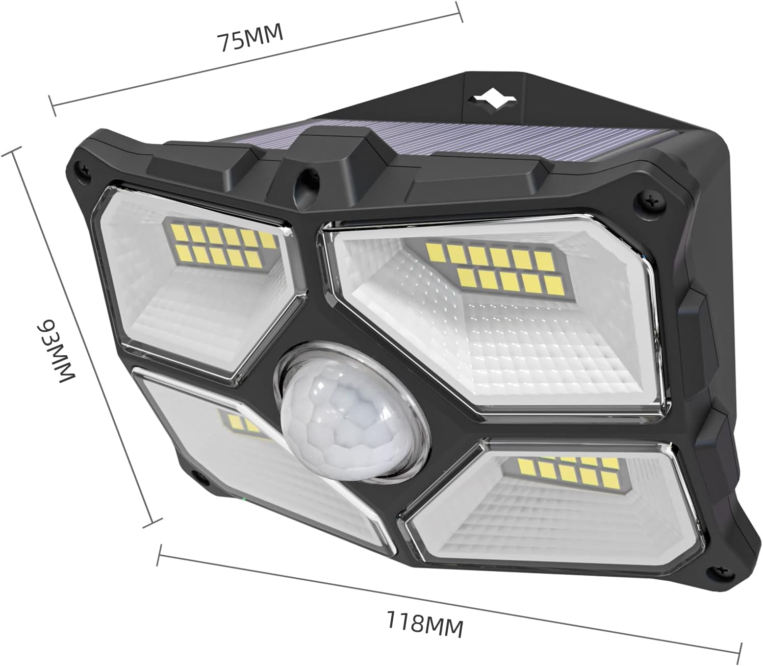 Motion Sensor Solar Powered Pathway Lights for Outdoor Use