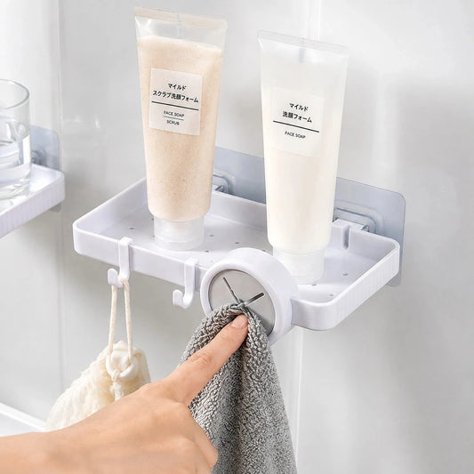 No-Drill Bathroom Wall Storage Rack – Toilet & Hand Soap Organizer