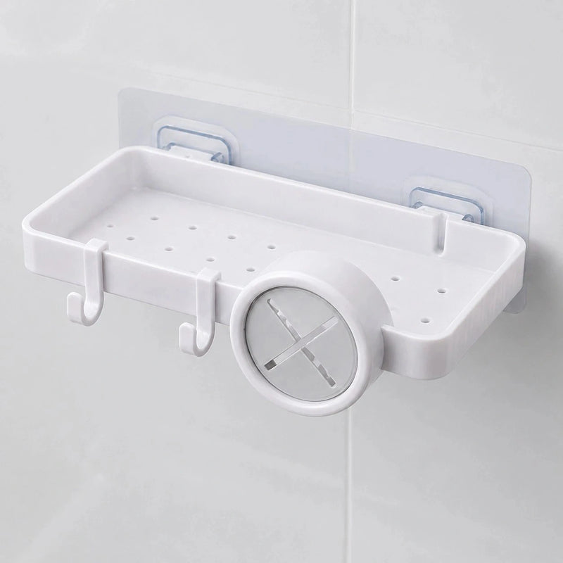 No-Drill Bathroom Wall Storage Rack – Toilet & Hand Soap Organizer