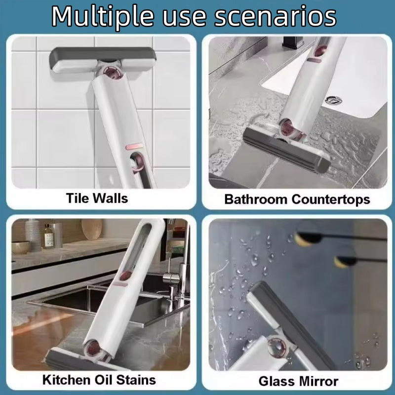 कॉम्पैक्ट मिनी स्पॉन्ज मॉप - त्वरित घरेलू सफाई के लिए बिल्कुल सही