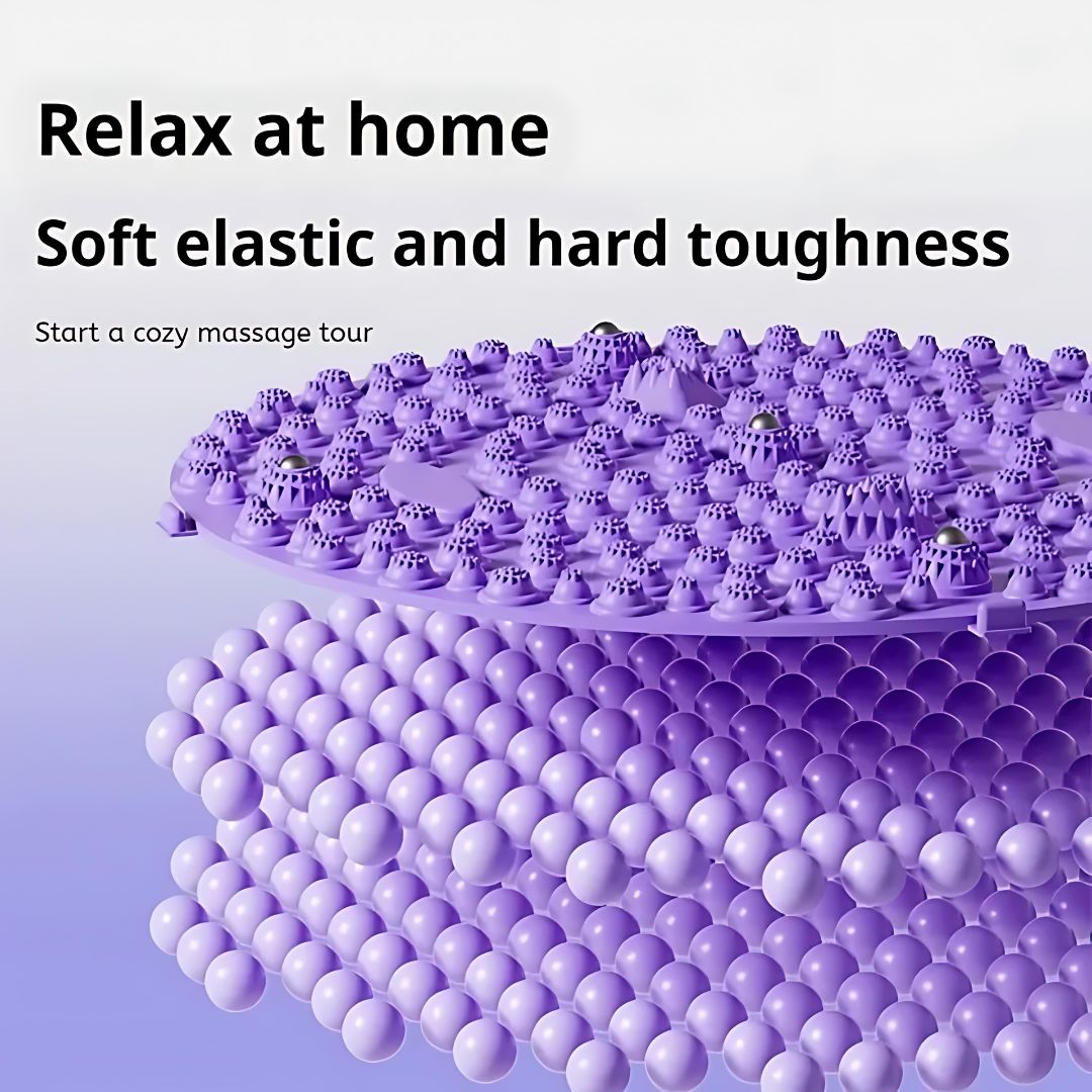 Foot Acupressure Massage Board – Bamboo Reflexology Pad for Improved Blood Flow & Stress Relief