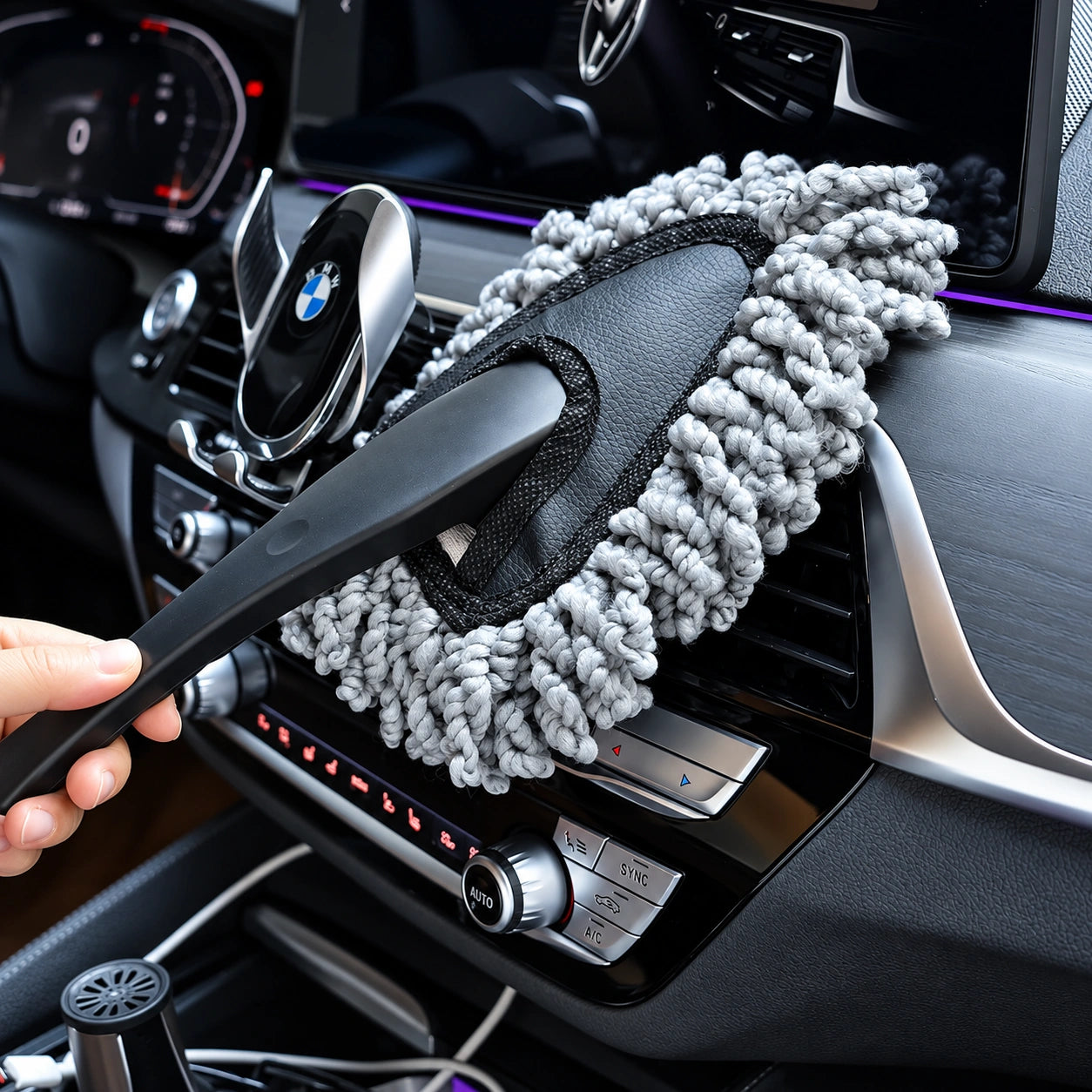 Microfiber Car Cleaning Duster – Soft Dusting Brush for Car Interior & Home