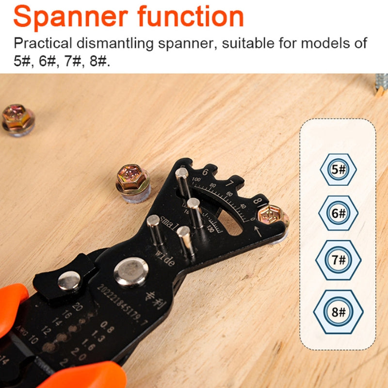 Multipurpose Electrician's Pliers for Stripping, Cutting, and Crimping