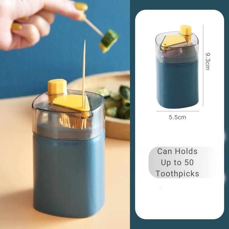 Portable Automatic Pop-up Toothpick Dispenser for Kitchen & Dining