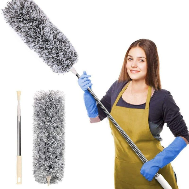 Long Stick Fan Duster with Extendable Handle for Ceiling Fans