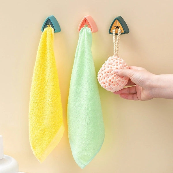 Punch-Free Hook – Bathroom Storage Hook for Towels & Washing Cloths (Pack of 5)