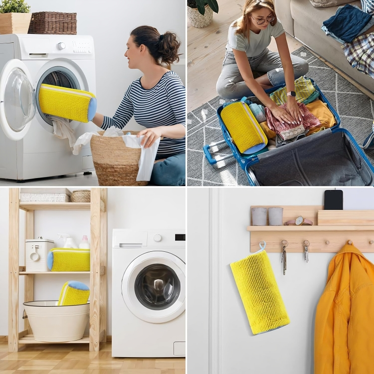 Shoe Wash Bag for Washing Machine – Protective Sneaker Laundry Bag with Soft Chenille Fabric