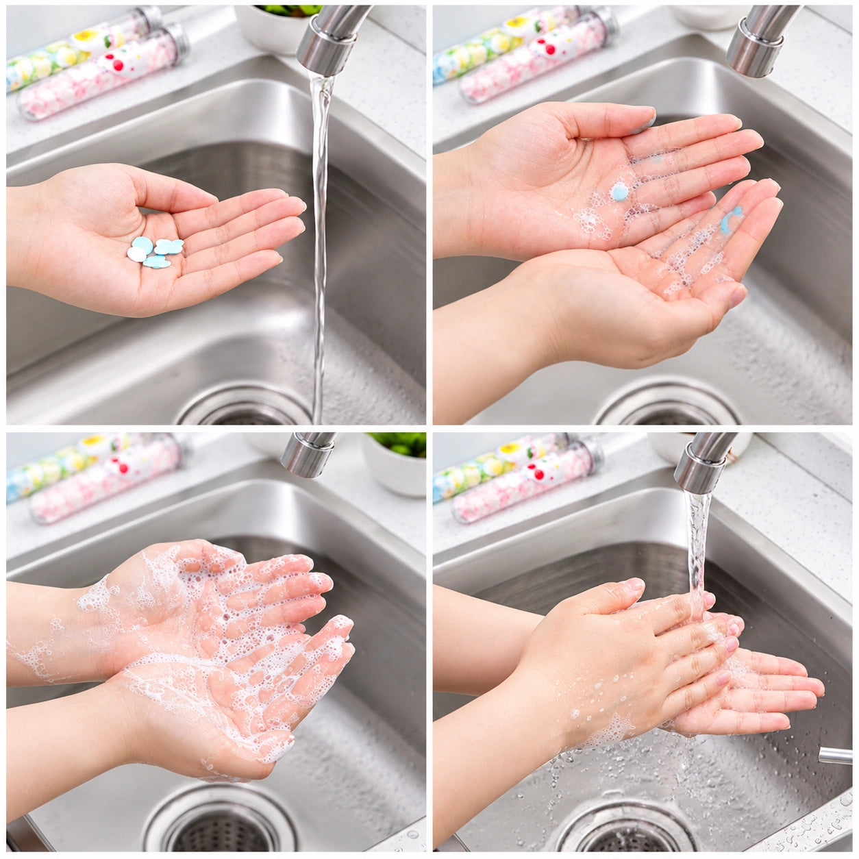 Foaming Hand Soap Papers – Dissolvable Hand Wash Refills for Easy Foaming Soap