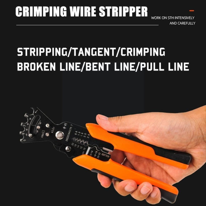 Multipurpose Electrician's Pliers for Stripping, Cutting, and Crimping