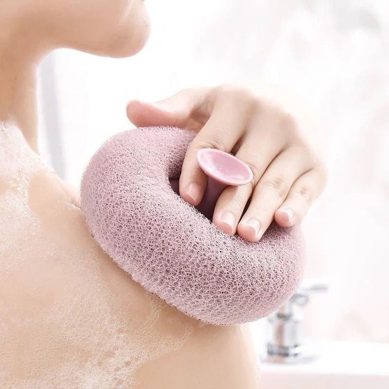 Sunflower Shower Ball – Super Soft Massage Bath Sponge with Suction Cup