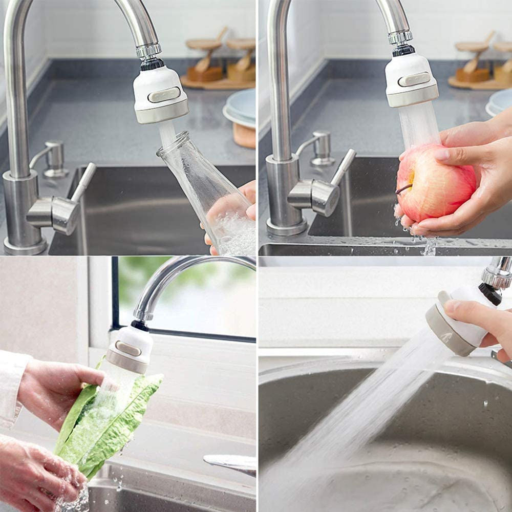 Multi-Function Switch Faucet with 3 Water Flow Options