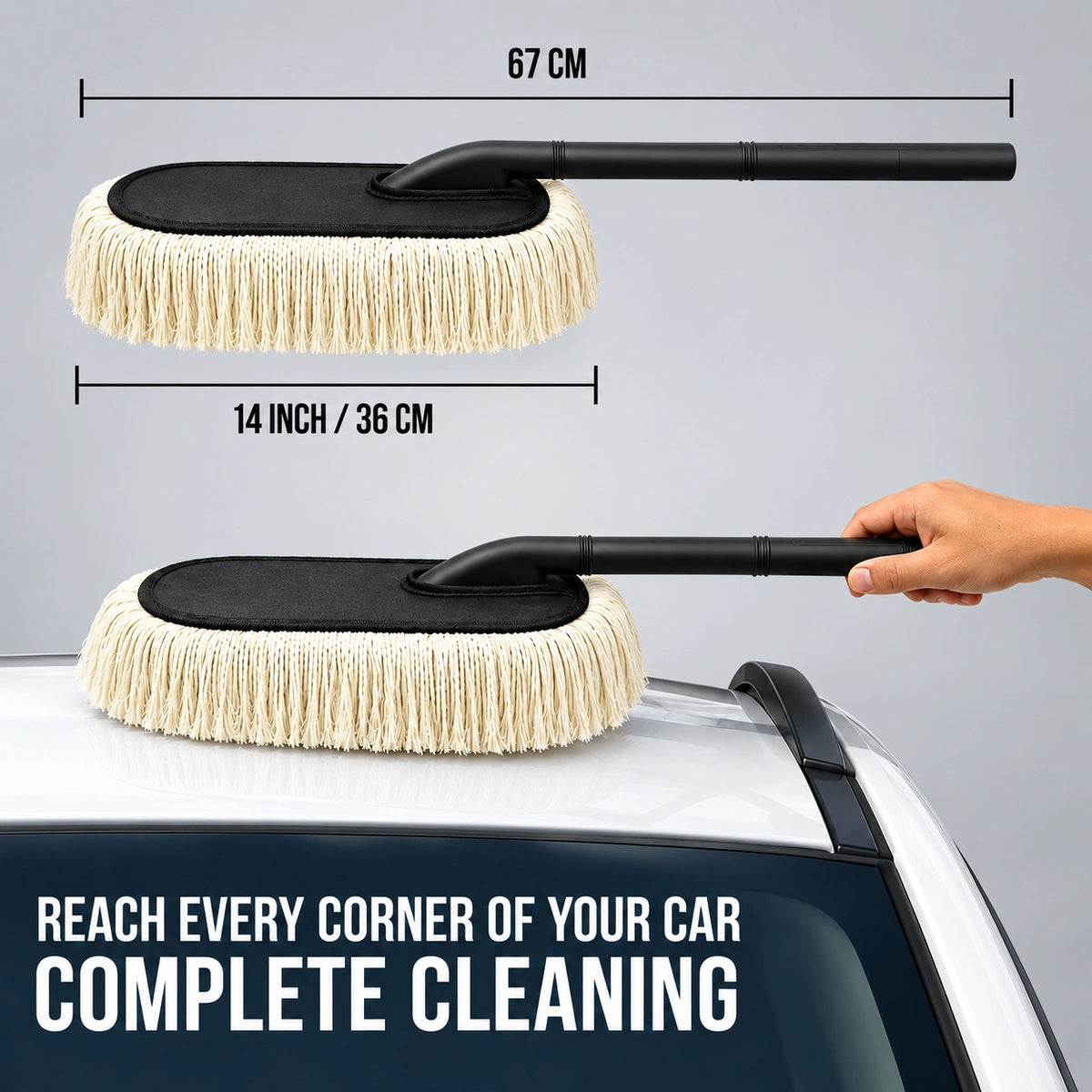 Microfiber Dusting Brush – Ultra Soft Washable Duster for Scratch-Free Cleaning