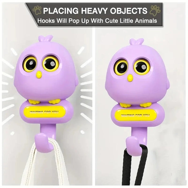 Bird Hook Adhesive Holder – Space-Saving Wall Hooks