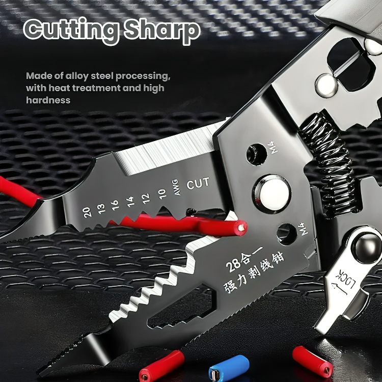 Multifunctional Wire Stripper & Crimping Pliers – Heavy Duty Electrical Hand Tool