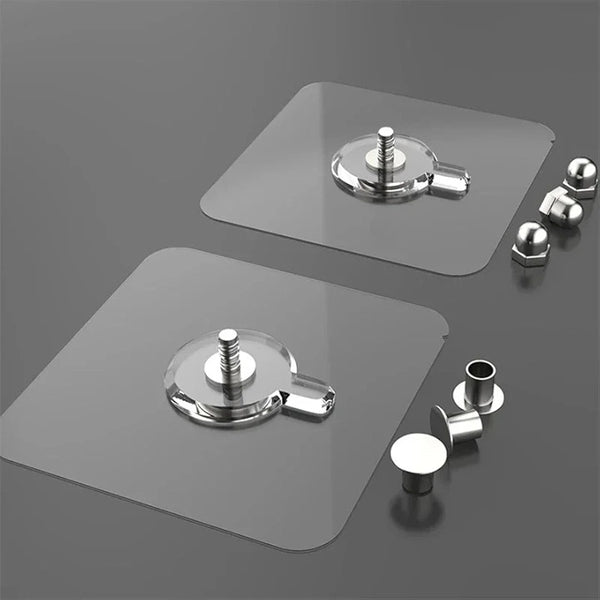 Stainless Steel Multipurpose Hooks – Self-Adhesive Heavy Duty Wall Hooks (pack of 5)