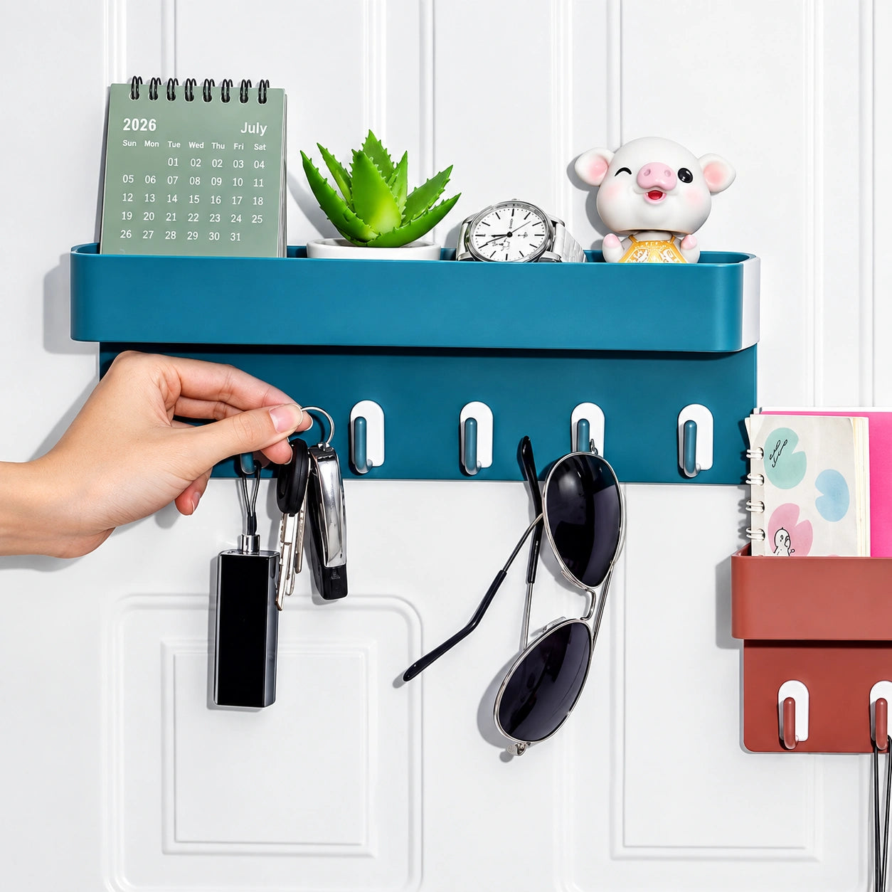 Half Storage Shower Caddy – No-Drill Shampoo & Bathroom Corner Shelf