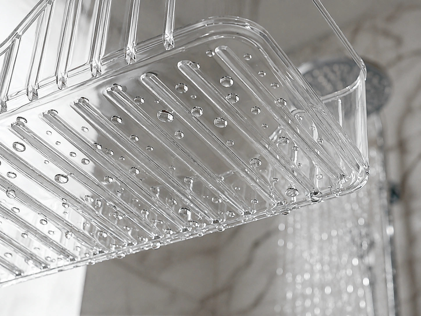 Luxury Bathroom Corner Shelf – No-Drill Shower Caddy & Toiletry Organizer