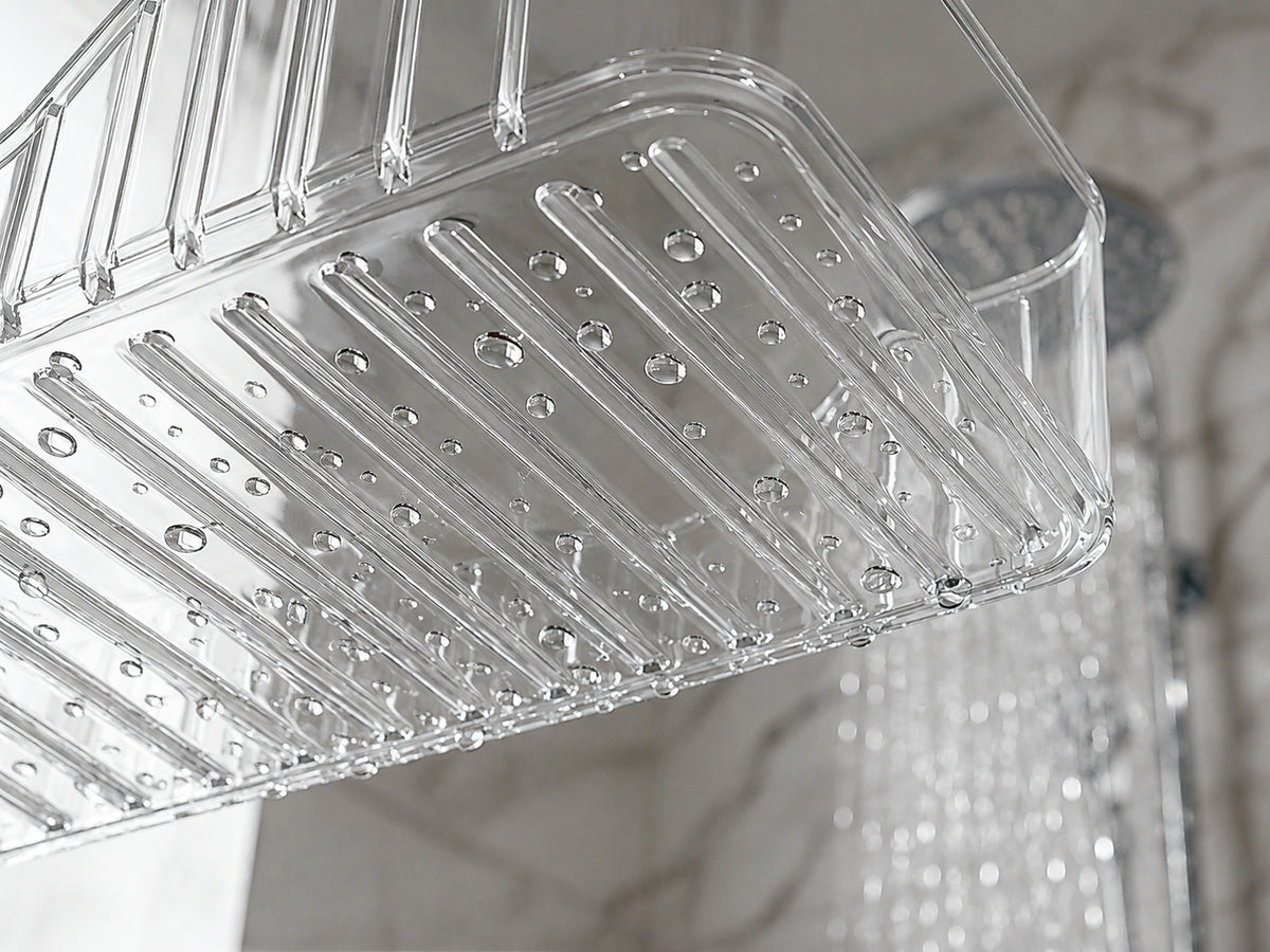 Luxury Bathroom Corner Shelf – No-Drill Shower Caddy & Toiletry Organizer