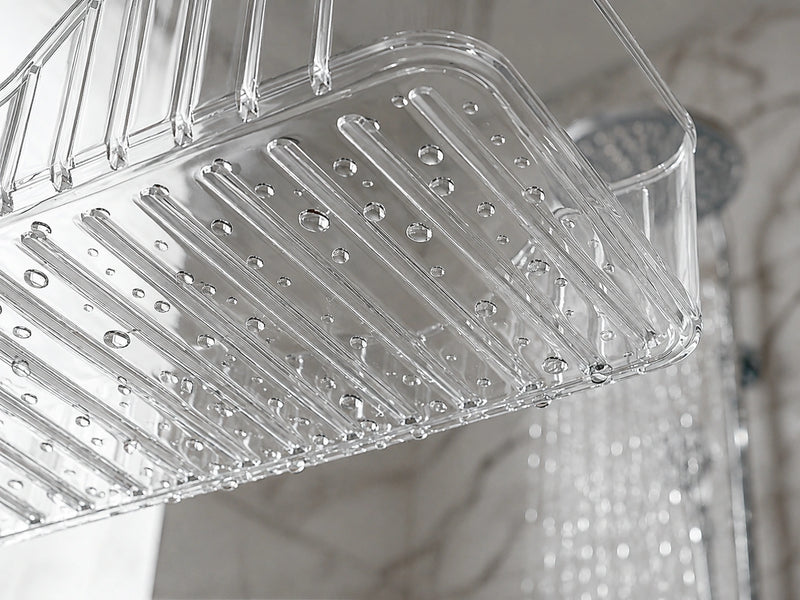 Luxury Bathroom Corner Shelf – No-Drill Shower Caddy & Toiletry Organizer
