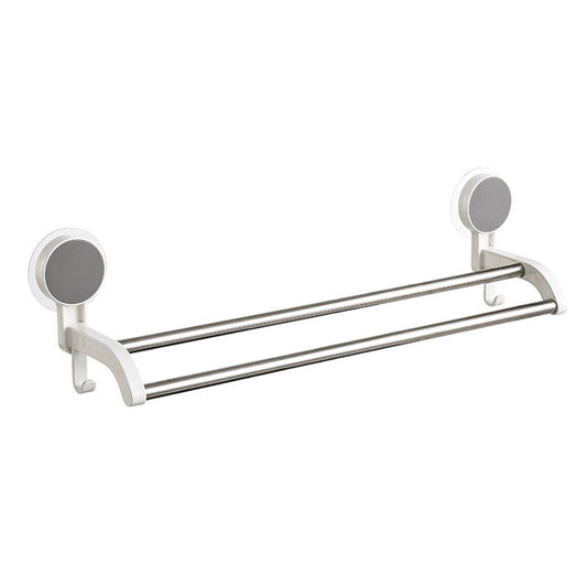 Double Pole Wall-Mounted Towel Rack – Adhesive Bathroom Storage Rack, Wholesale