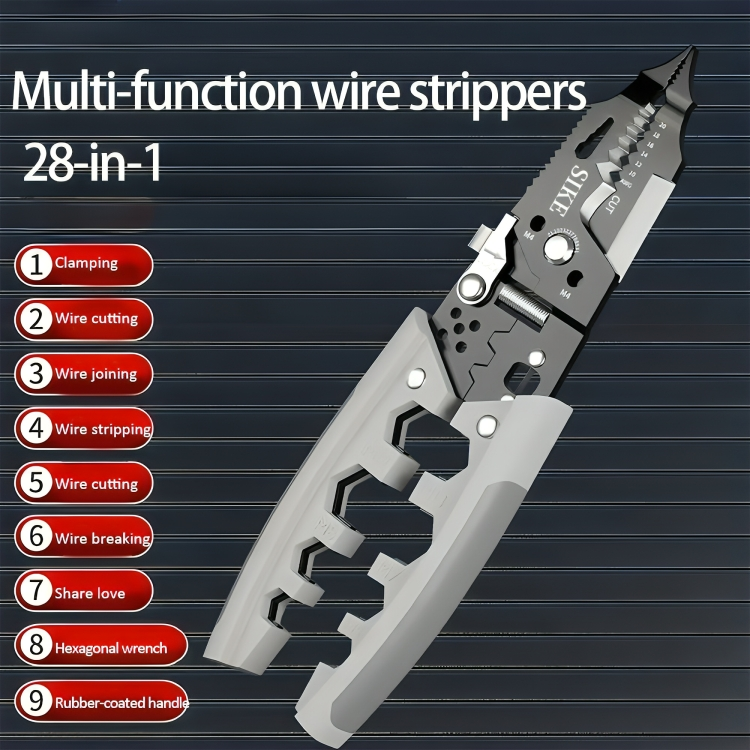 Multifunctional Wire Stripper & Crimping Pliers – Heavy Duty Electrical Hand Tool