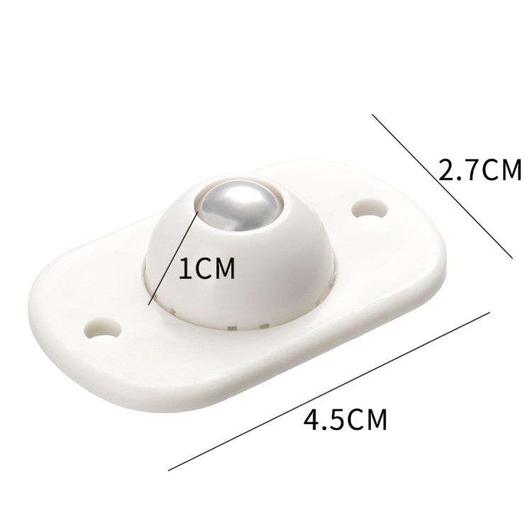 4Pcs Self-Adhesive Mini Swivel Caster Wheels – 360° Rotation Universal Wheels for Storage Boxes & Furniture