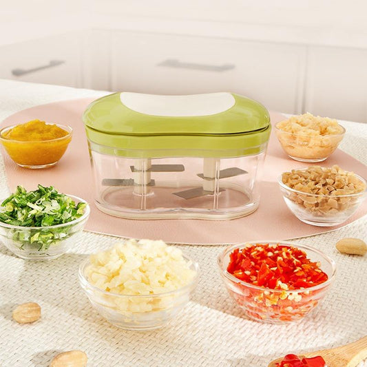 Handheld Garlic & Vegetable Chopper – Manual Food Cutter, Shredder for Onion, Tomato, Ginger, Nuts