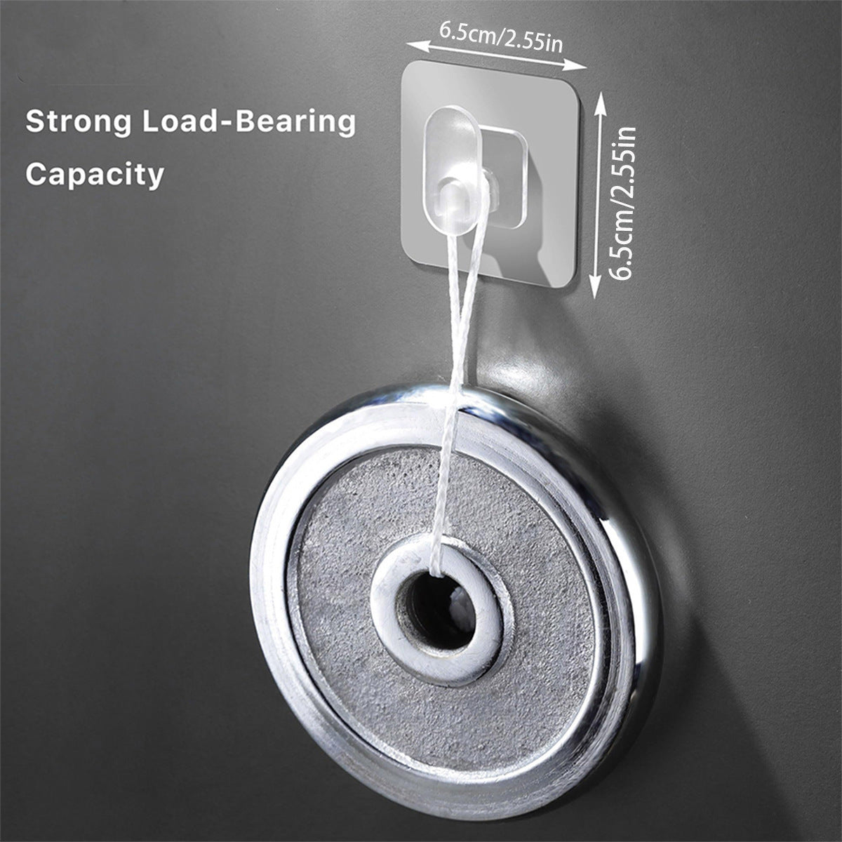 Strong Transparent Punch-Free Self-Adhesive Hook – Traceless Coat, Bathroom & Kitchen Storage Hook