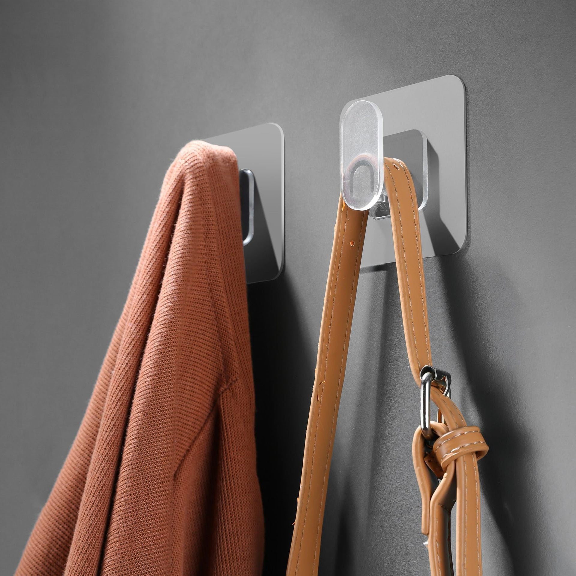 Strong Transparent Punch-Free Self-Adhesive Hook – Traceless Coat, Bathroom & Kitchen Storage Hook