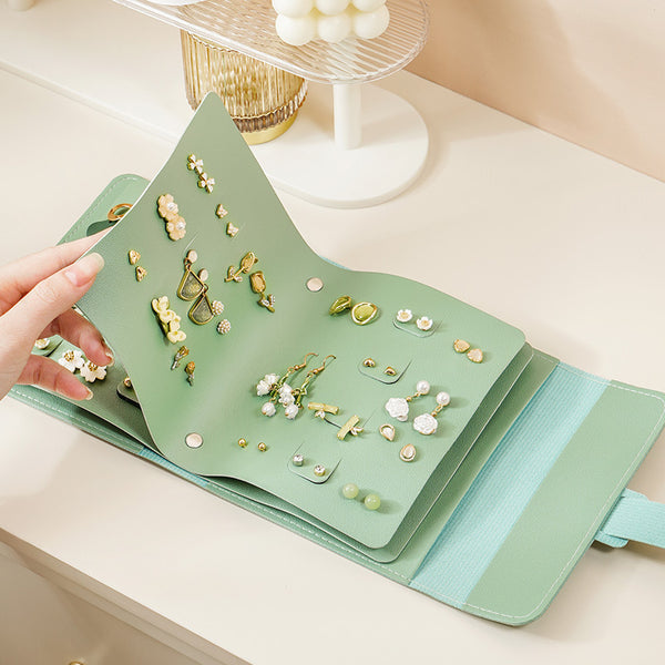 Jewellery Organisers Box | Jewelry Storage Pouch | Portable Travel Jewellery Box | jwell organizer storage box for Rings, Necklaces, Earrings.