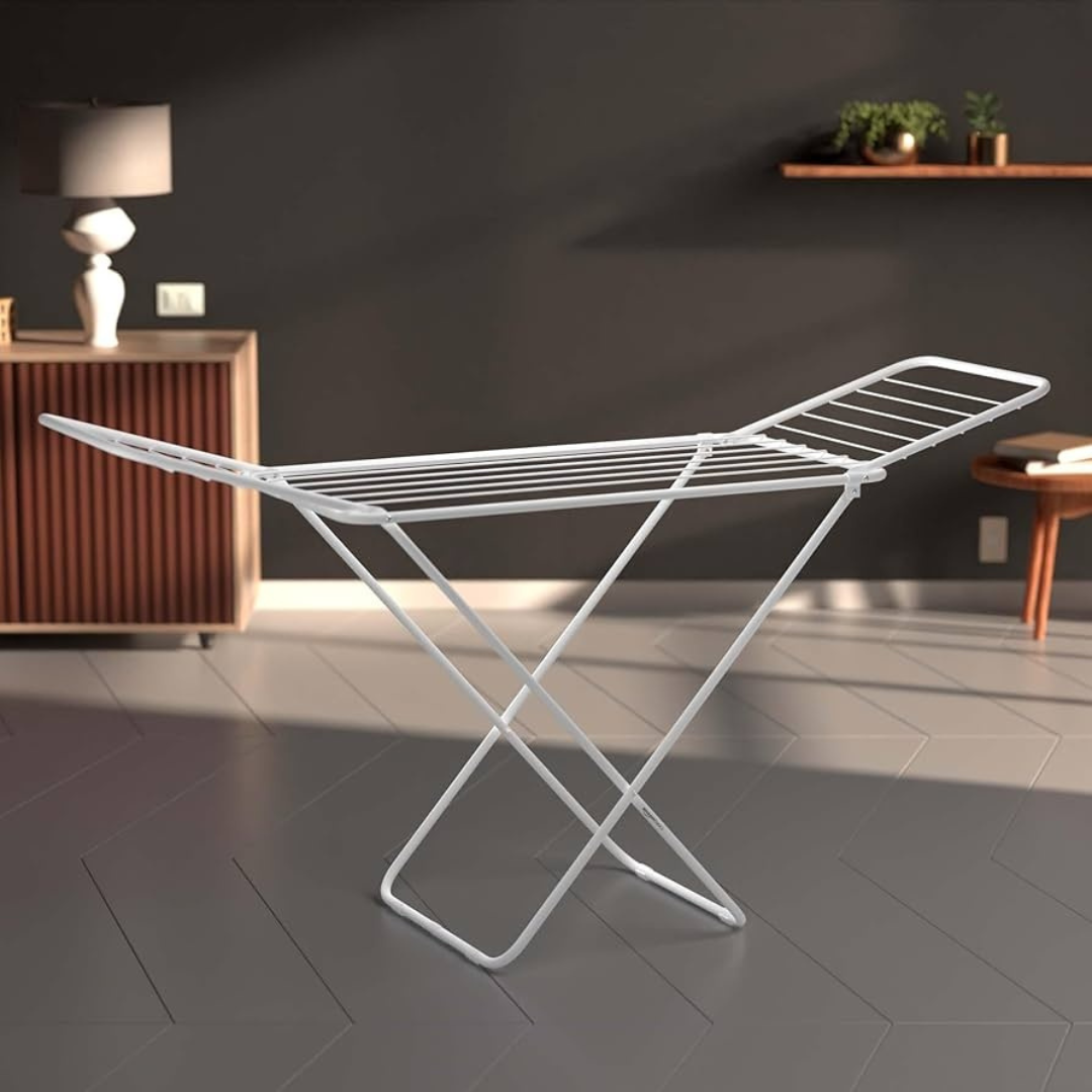 Foldable Stainless Steel Clothes Drying Rack – Indoor & Outdoor Laundry Stand