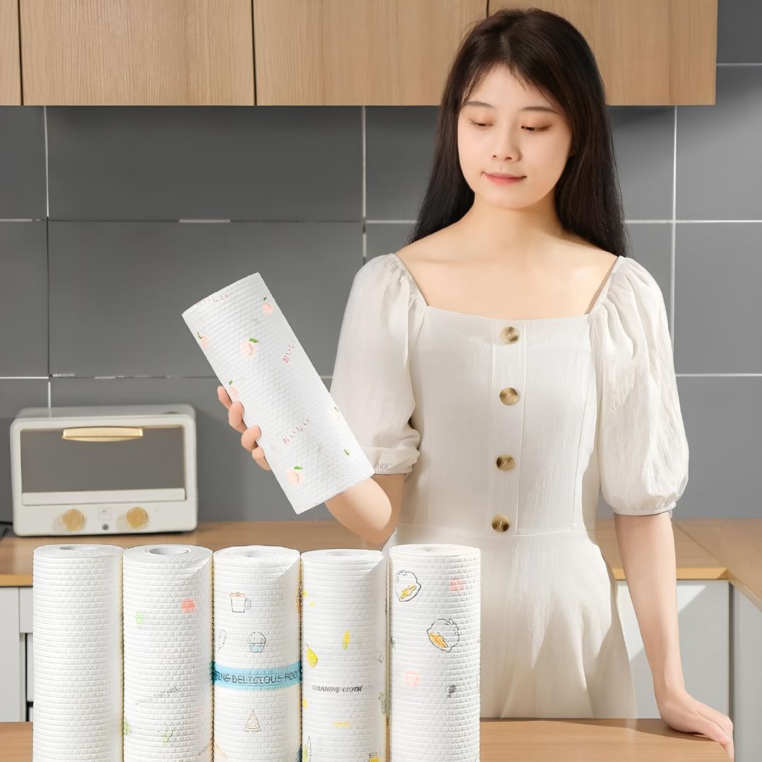 Disposable Kitchen Cleaning Roll – Nonwoven Fabric for Kitchen & House ...