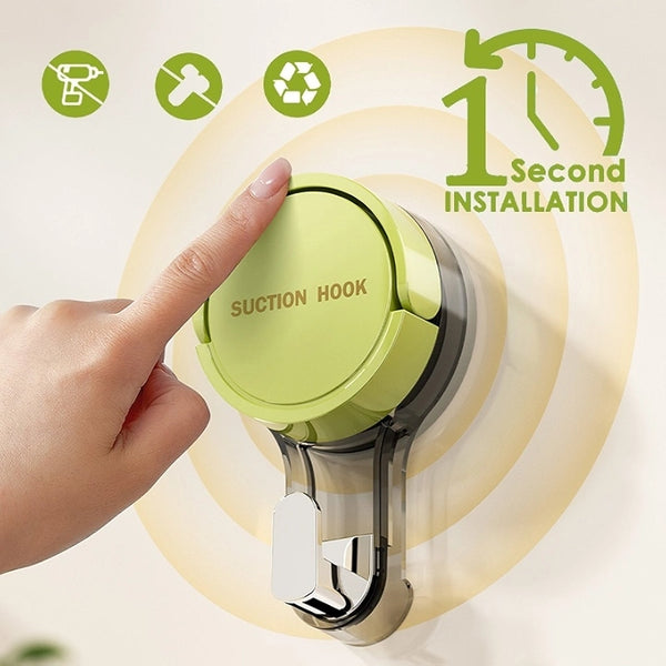 Waterproof Suction Cup Hooks for Kitchen, Bathroom, Balcony, and Office Organization
