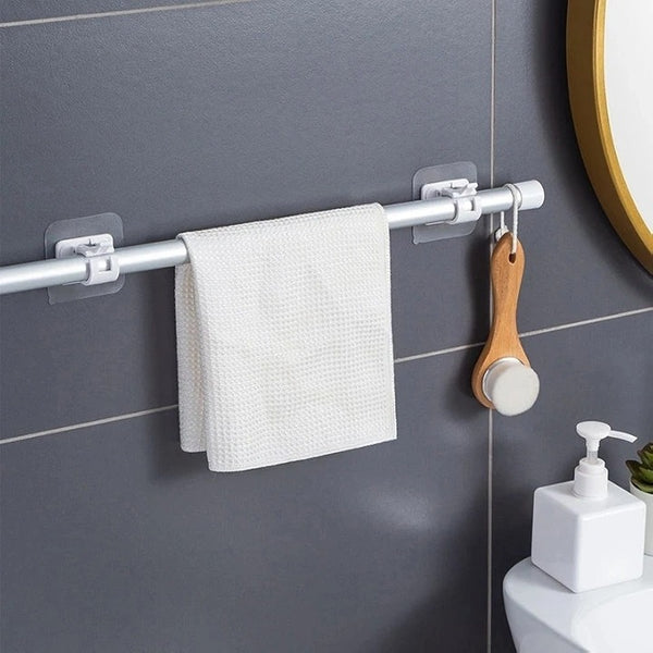 Curtain Rod Hook – Adhesive Wall Holder with Strong Suction for Home Use (Pack of 2)