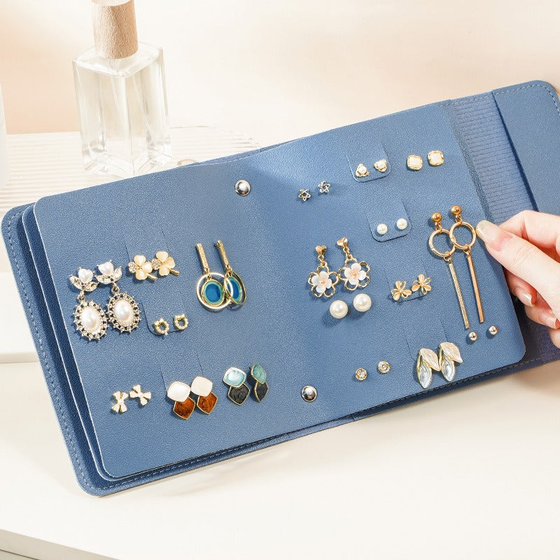 Elegant Jewelry Storage Bag – Travel Case for Rings, Earrings & Necklaces