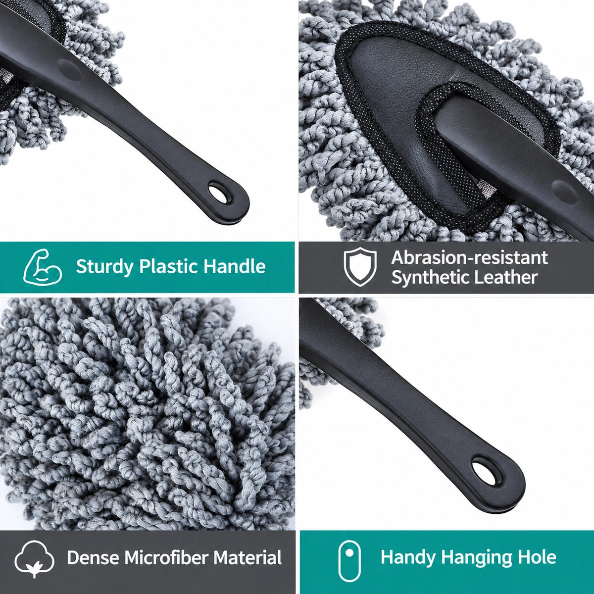 Microfiber Car Cleaning Duster – Soft Dusting Brush for Car Interior & Home