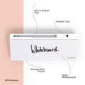 Premium Glass Whiteboard & Desk Organizer