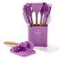 Kitchen Utensils 12 Pcs Set - Non-Stick Silicone Cooking Tools