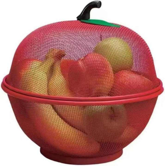 PrimeChoice® Apple-Shaped Mesh Fruit Basket for Fresh Produce Storage