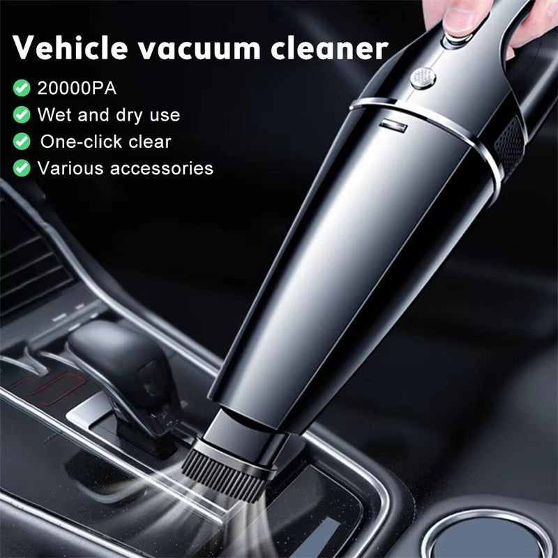 Mini Car Vacuum Cleaner – Strong Suction, Cordless, and Lightweight