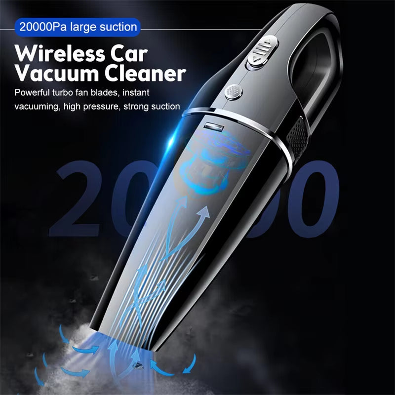 Mini Car Vacuum Cleaner – Strong Suction, Cordless, and Lightweight