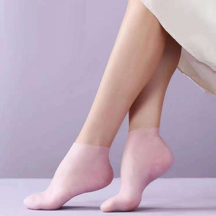 Elastic Moisturizing Foot Socks – Hydrating Silicone SEBS Spa Socks