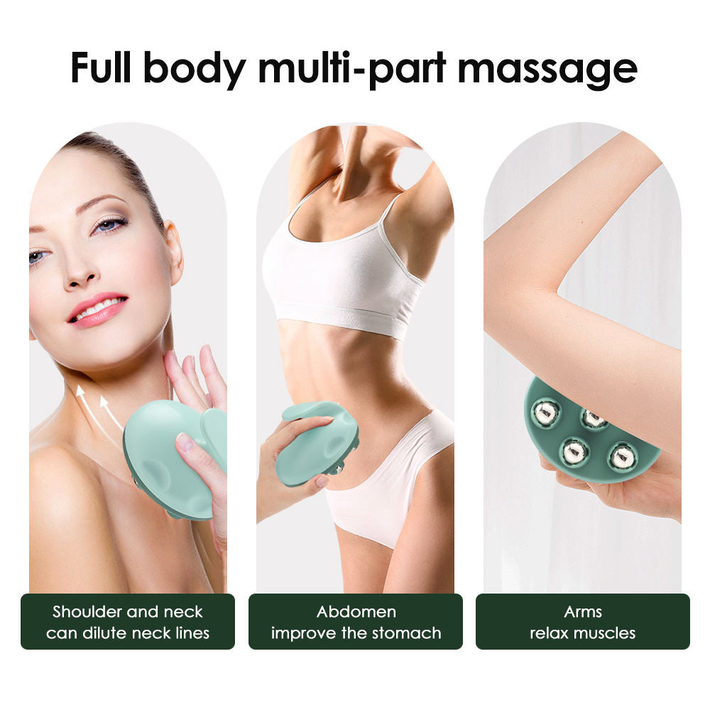 Seven-Wheel Ball Massager – 360° Rotatable Pain Relief Roller