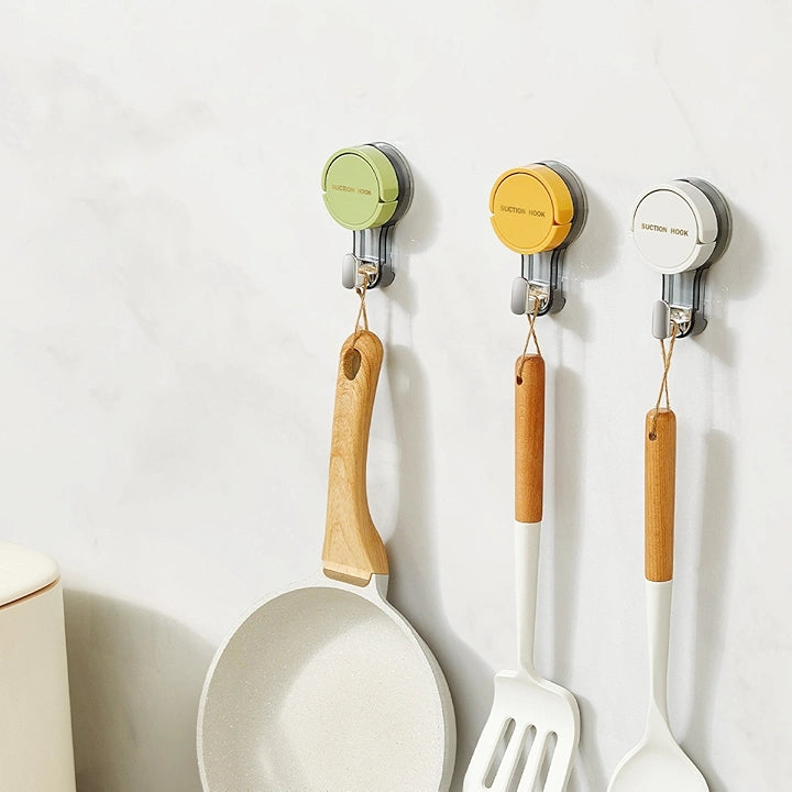 Waterproof Suction Cup Hooks for Kitchen, Bathroom, Balcony, and Office Organization