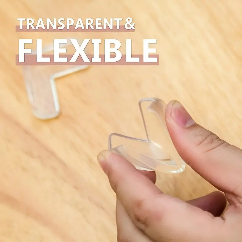 Clear Corner Protectors - Safety Bumpers for Sharp Edges