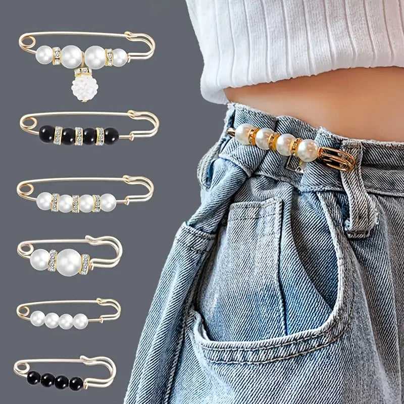 Pearl Brooch Pins Stylish Clothing Accessories